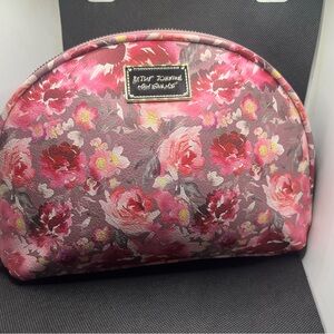 Betsey Johnson Floral Pink Women's Makeup Bag